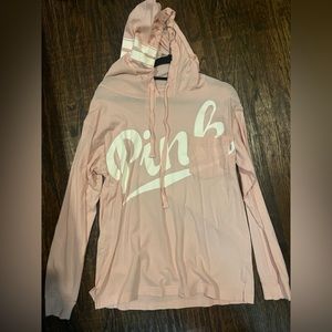Victoria Secret PINK Long Sleeve Hooded Tee